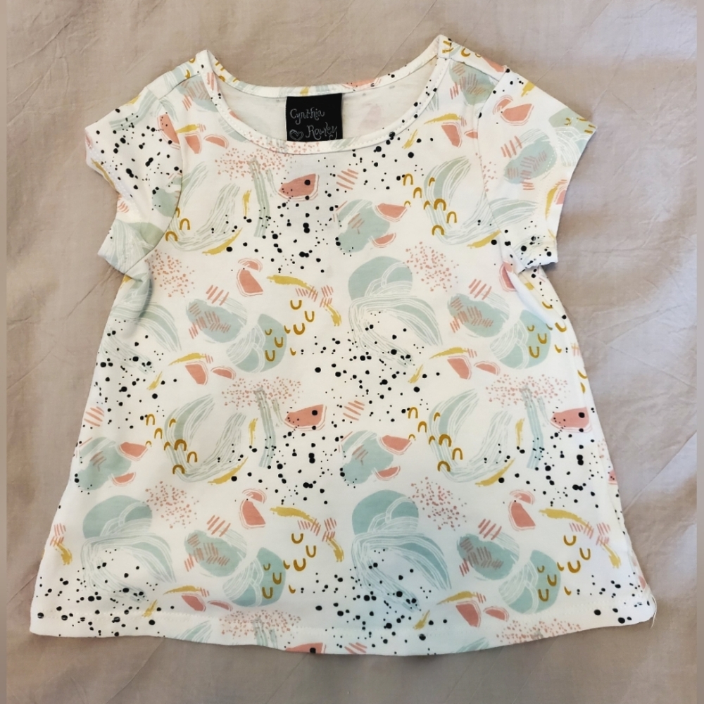 Cynthia Rowley Kids Tee with Pastel Patterns